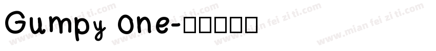 Gumpy one字体转换